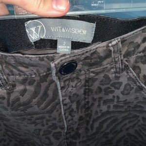 Leopard print jeans!